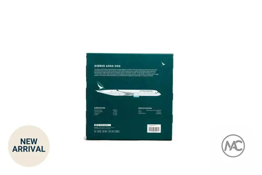 CX｜Cathay Official 國泰航空 Airbus A350-900 1:400 官方合金模型 - Man‘s Aviation Collectibles (HK)