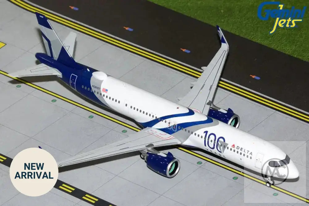 達美航空 Delta Air Lines Airbus A321neo 百年紀念塗裝 N589DT｜Gemini200 1:200 G2DAL1399 - 金屬壓鑄飛機模型 Diecast Aircraft Model