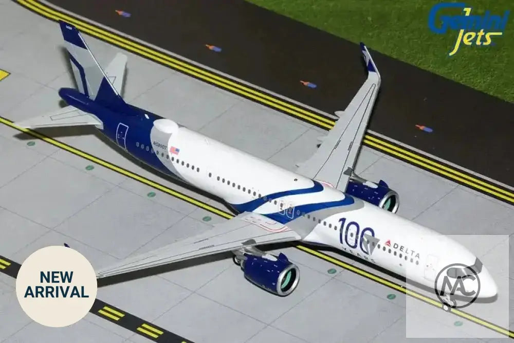 達美航空 Delta Air Lines Airbus A321neo 百年紀念塗裝 N589DT｜Gemini200 1:200 G2DAL1399 - Man‘s Aviation Collectibles (HK)