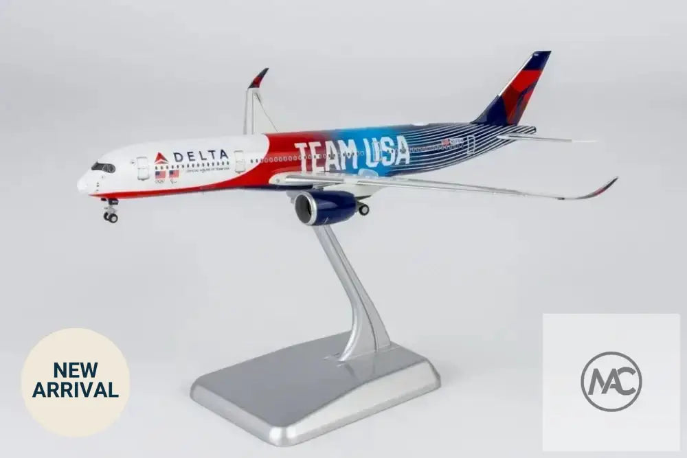DL | 達美航空 Delta Air Lines Airbus A350-900 TEAM USA 3 1:400 | Olympic Special Livery Diecast Model (with stand) - Man‘s Aviation Collectibles (HK)