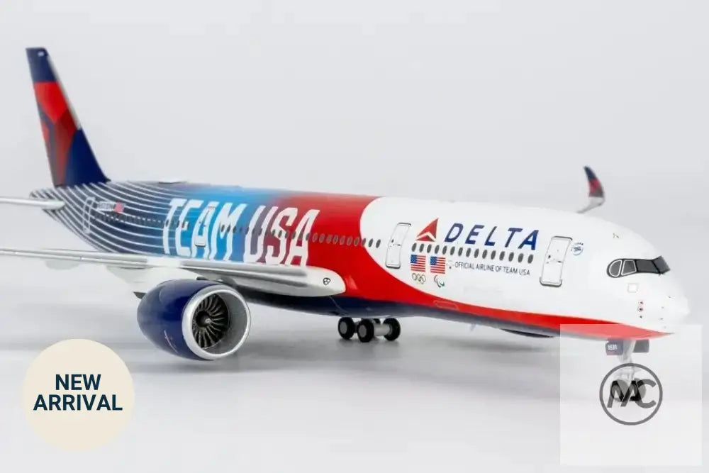 DL | 達美航空 Delta Air Lines Airbus A350-900 TEAM USA 3 1:400 | Olympic Special Livery Diecast Model (with stand) - Man‘s Aviation Collectibles (HK)