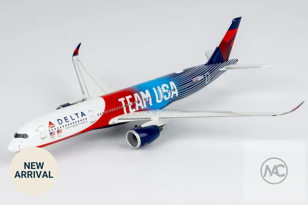 DL | NG Models 1:400 | Airbus A350-900 Delta Air Lines TEAM USA #3 (Luxurious Packaging) (with stand) - Aviation Model