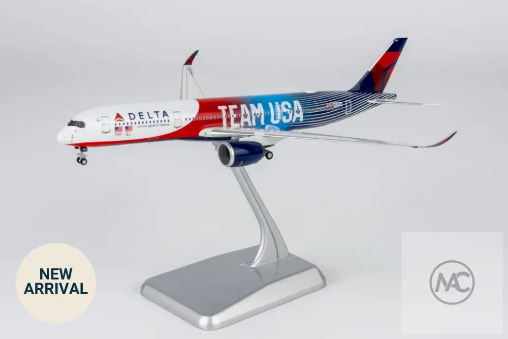 DL | NG Models 1:400 | Airbus A350-900 Delta Air Lines TEAM USA #3 (Luxurious Packaging) (with stand) - Aviation Model