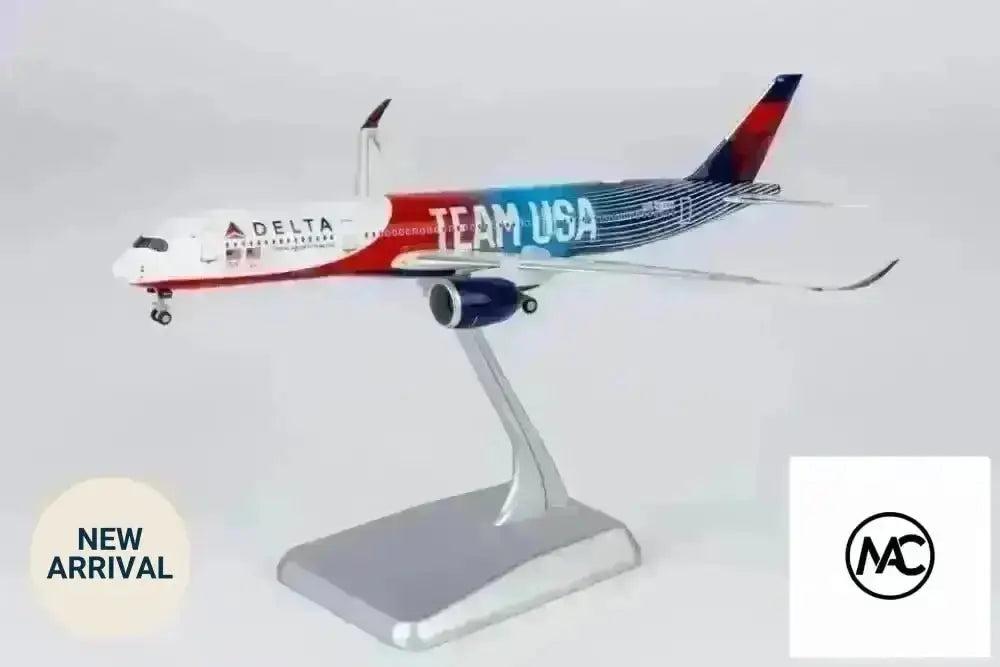 DL | 達美航空 Delta Air Lines Airbus A350-900 TEAM USA #3 1:400 | Olympic Special Livery Diecast Model (with stand) - Man‘s Aviation Collectibles (HK)