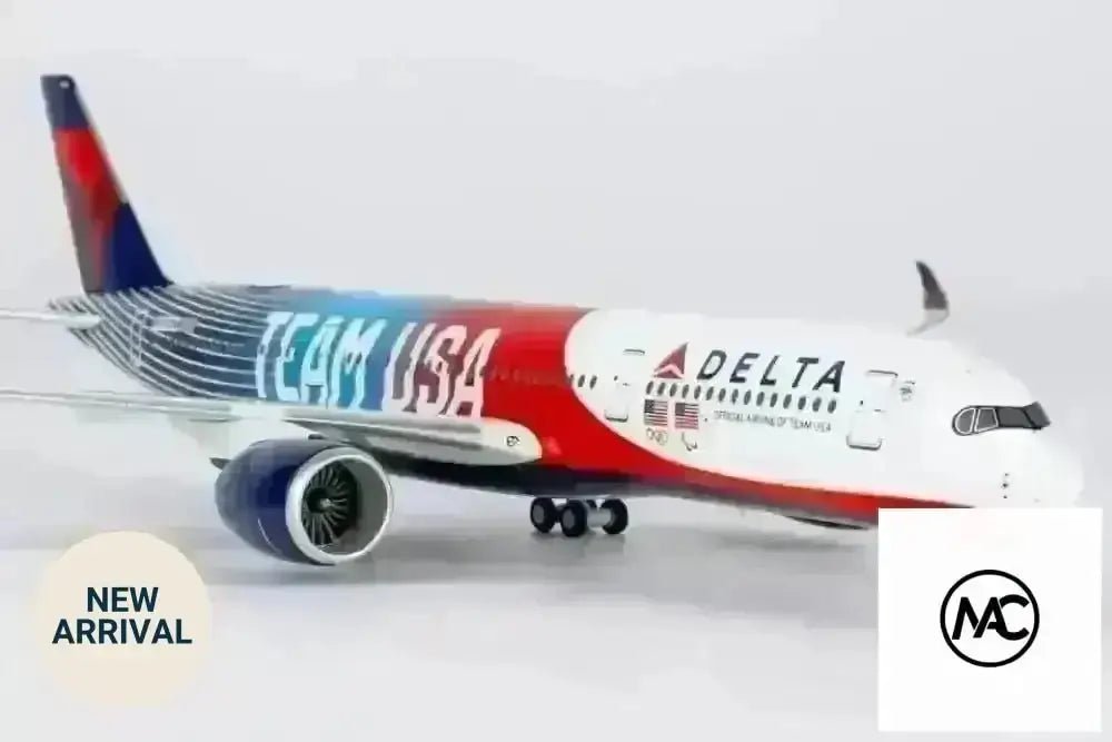 DL | 達美航空 Delta Air Lines Airbus A350-900 TEAM USA #3 1:400 | Olympic Special Livery Diecast Model (with stand) - Man‘s Aviation Collectibles (HK)