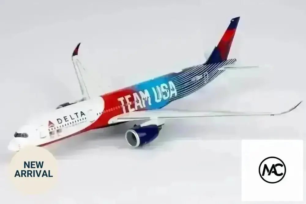 DL | 達美航空 Delta Air Lines Airbus A350-900 TEAM USA #3 1:400 | Olympic Special Livery Diecast Model (with stand) - Man‘s Aviation Collectibles (HK)
