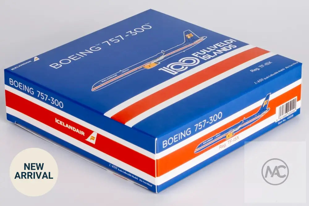 FI | NG Models 1:400 | Boeing 757-300/w Icelandair (Fly Khiva) TF-ISX (100 Years Independence) - Diecast Model