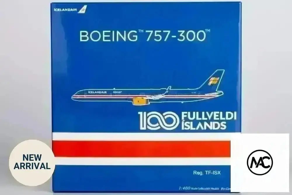 FI | NG Models 1:400 | Boeing 757-300/w Icelandair (Fly Khiva) TF-ISX (100 Years Independence) - Man‘s Aviation Collectibles (HK)