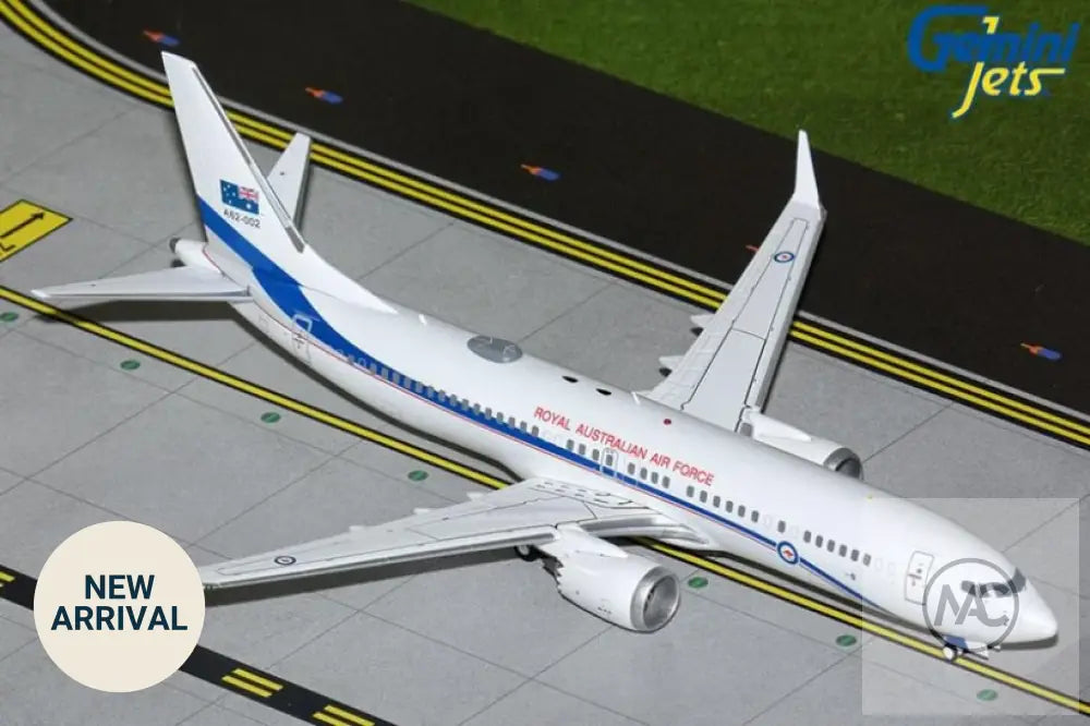 Gemini200 澳洲皇家空軍 Boeing 737 MAX 8 BBJ 1/200 合金模型 A62-002 (G2RAA1327)