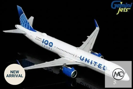 Gemini200 United Airlines 聯合航空 Airbus A321neo N44550「100 Years 百周年」1:200 合金模型 G2UAL1524 - Man‘s Aviation Collectibles (HK)