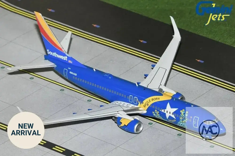 Gemini200 西南航空 Boeing 737-800「內華達一號」1/200 合金模型 (G2SWA1267) | Southwest Airlines Nevada One Diecast - Man‘s Aviation Collectibles (HK)