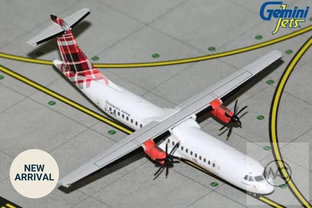 GeminiJets 1:400 洛根航空 ATR 72-600 G-LMTE 紅色格子塗裝 | Loganair ATR 72-600 Red Livery (GJLOG2308)