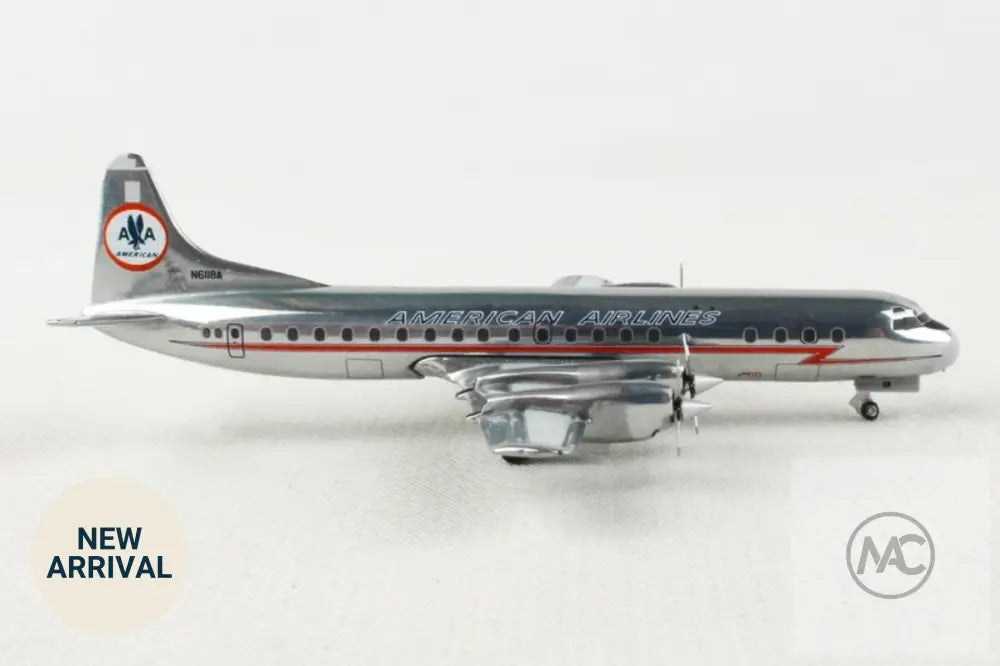 GeminiJets 1/400 美國航空 Lockheed L-188A Electra N6118A Astrojet - 飛機模型