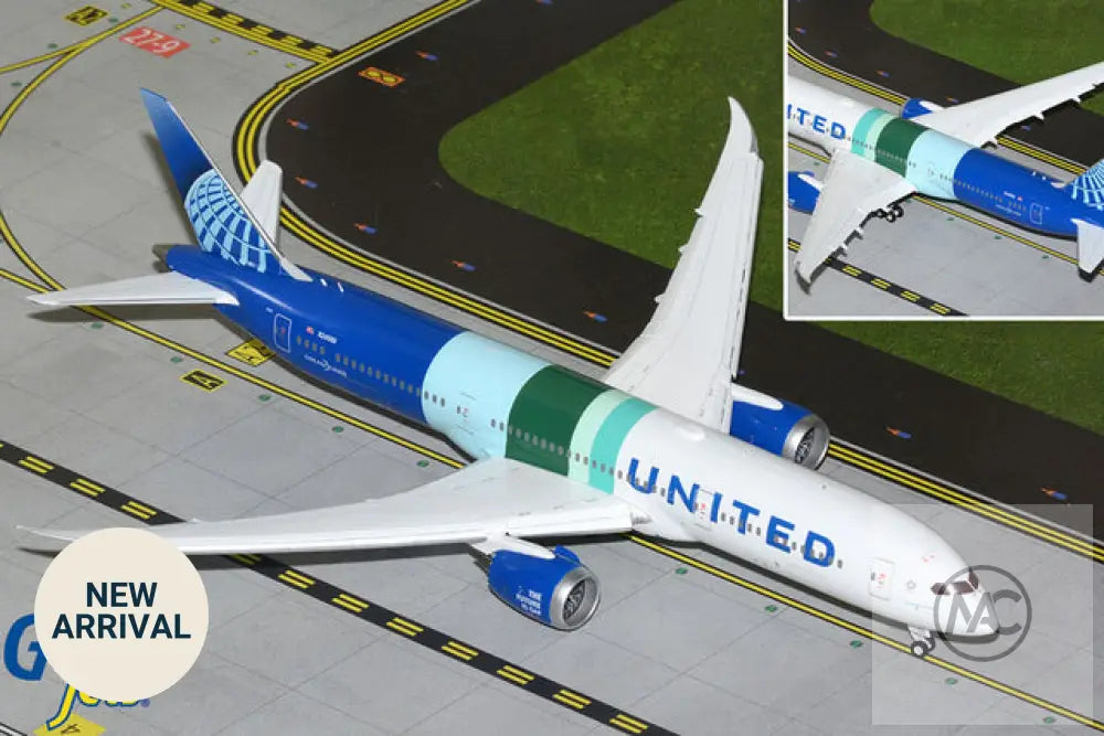 GeminiJets 聯合航空 United Boeing 787-9「The Future is SAF」Flaps Down 1:200 合金模型 N24988 - Aircraft Scale Model