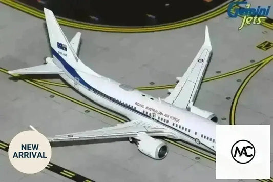 GeminiMACS Royal Australian Air Force (RAAF) Boeing 737 MAX 8 BBJ A62-002 1/400 Diecast Model - Man‘s Aviation Collectibles (HK)