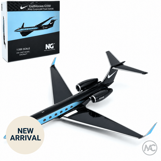 Gulfstream G550 Nike Corporate Fleet 1:200 N3546 Diecast Model - Man‘s Aviation Collectibles (HK)