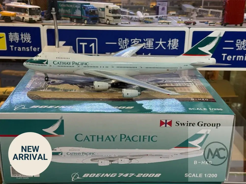 國泰航空 Cathay Pacific Boeing 747-200B B-HKG｜SC MODELS 1:200 - 航空模型 Aircraft Model