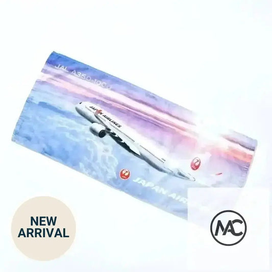 JAL 日本航空 Airbus A350-1000 高質純棉面巾｜Japan Airlines Cotton Face Towel - Man‘s Aviation Collectibles (HK)