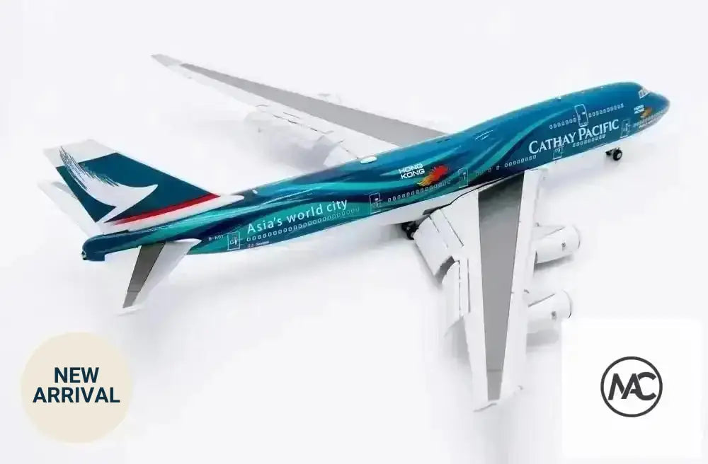 JC Wings 1:400｜國泰航空 Cathay Pacific Boeing 747-400 B-HOY「亞洲國際都會 Asia’s World City」飛龍彩繪｜襟翼放下版 SA4063A - Man‘s Aviation Collectibles (HK)