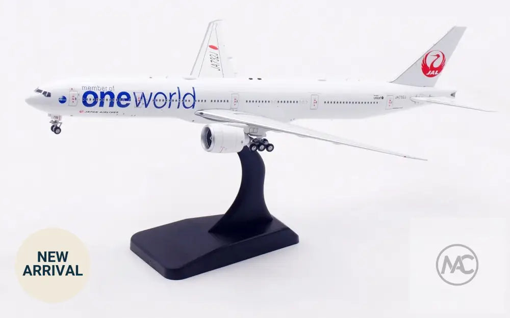 JL | 日本航空 Japan Airlines Boeing 777-346ER「Oneworld」JA732J 1:400 Aviation400 飛機模型（可拆卸起落架） - 1:400 Aircraft Scale Model