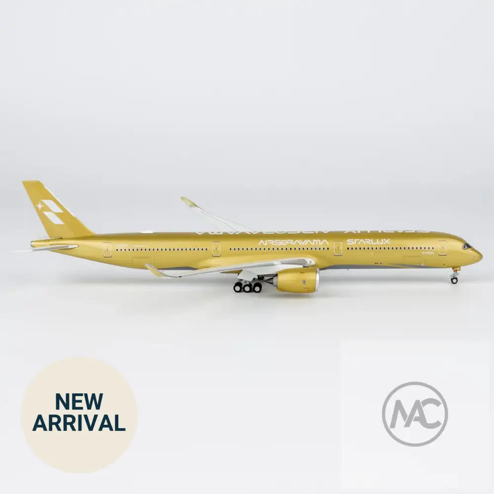 JX｜星宇航空 STARLUX Airlines Airbus A350-1000 B-58554 AIRSORAYAMA Gold 金色 1:400｜NG Models ULTIMATE 57047 - Aircraft Model
