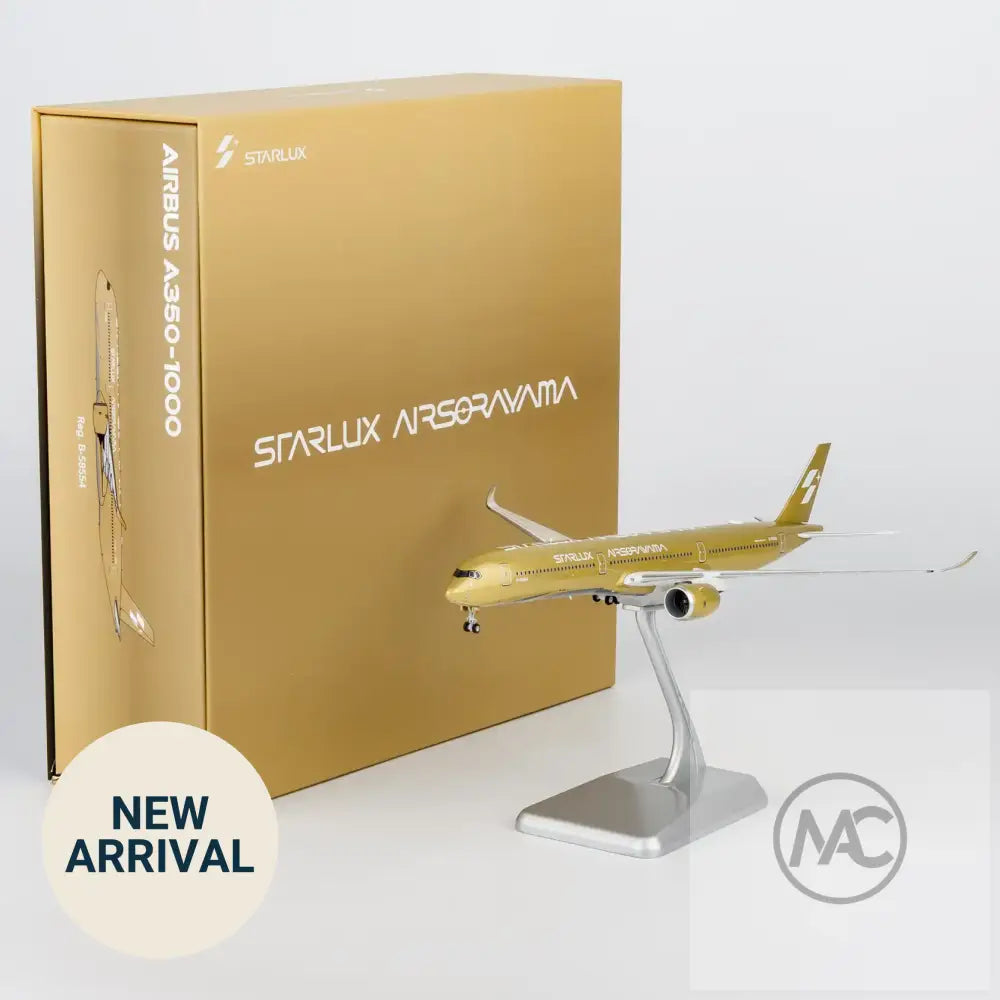 JX｜星宇航空 STARLUX Airlines Airbus A350-1000 B-58554 AIRSORAYAMA Gold 金色 1:400｜NG Models ULTIMATE 57047 - Aircraft Model