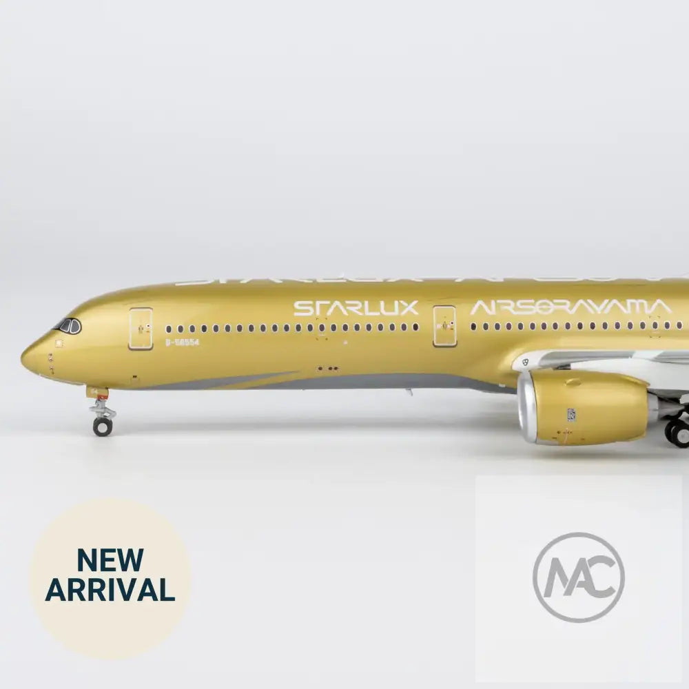 JX｜星宇航空 STARLUX Airlines Airbus A350-1000 B-58554 AIRSORAYAMA Gold 金色 1:400｜NG Models ULTIMATE 57047 - Aircraft Model