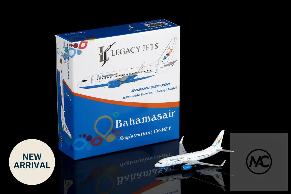 Legacy Jets 巴哈馬航空 Bahamasair Boeing 737-700 C6-BFY 1:400 飛機模型