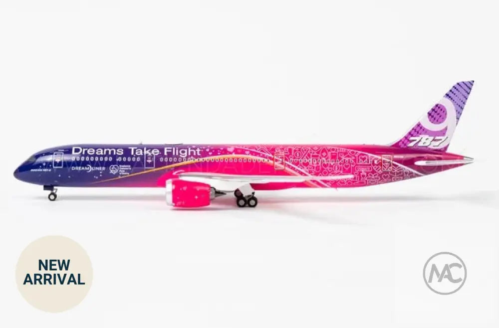 NG Models 1:400 Boeing 787-9 Dreamliner N1015B “Dreams Take Flight” Livery - 1:400 Scale Model