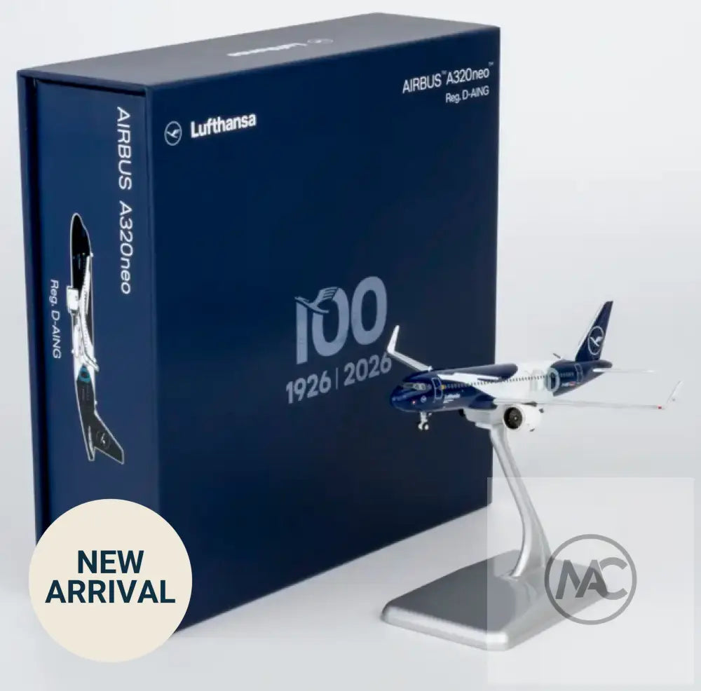 NG Models 1:400 漢莎航空 Airbus A320neo D-AING（百年紀念塗裝 · Ultimate 豪華版） - 飛機模型