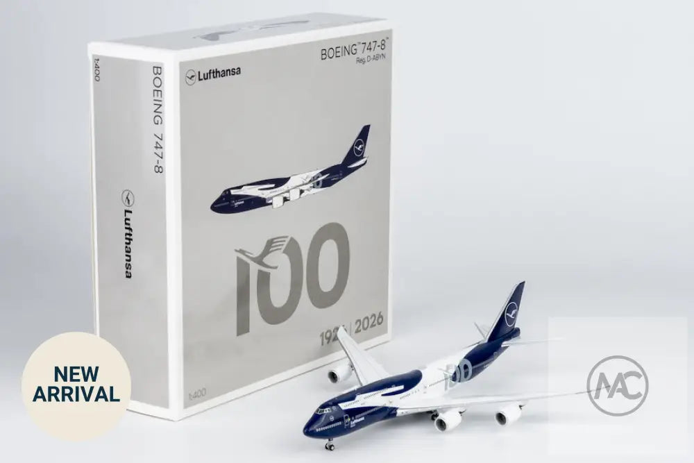 NG Models 1:400 漢莎航空 Boeing 747-8i 100週年紀念塗裝 D-ABYN (NG78046) - 1:400 Scale Model