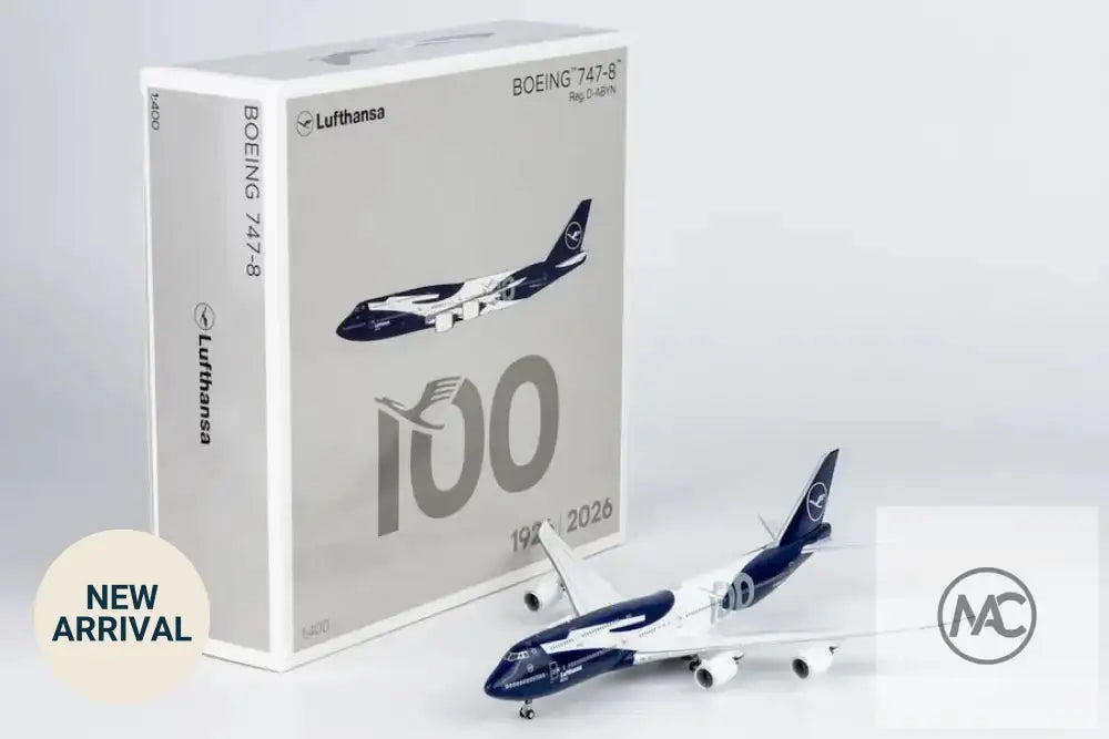 NG Models 1:400 漢莎航空 Boeing 747-8i 100週年紀念塗裝 D-ABYN (NG78046) - Man‘s Aviation Collectibles (HK)