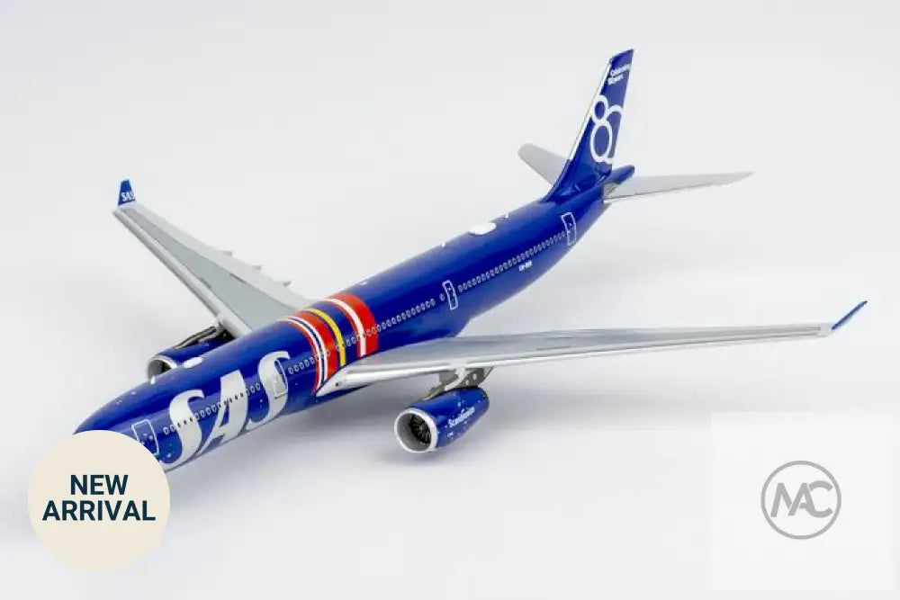 NG Models 1:400 斯堪的納維亞航空 SAS Airbus A330-300 LN-RKR（80週年紀念塗裝）