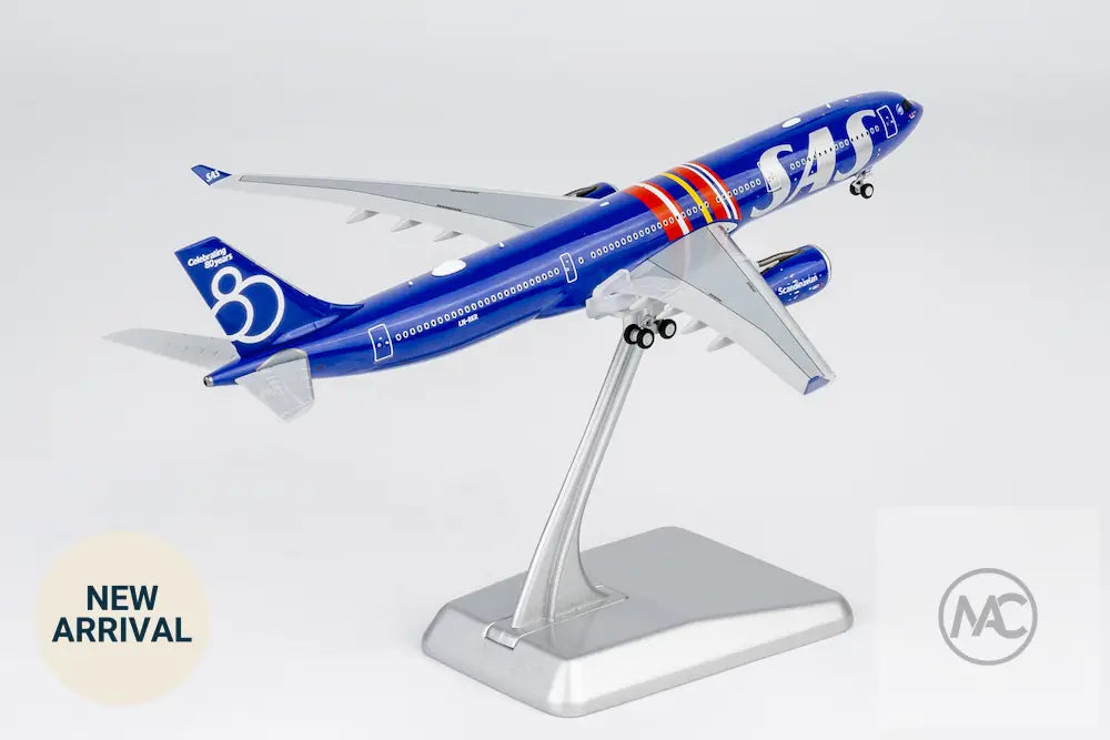 NG Models 1:400 斯堪的納維亞航空 SAS Airbus A330-300 LN-RKR（80週年紀念塗裝）