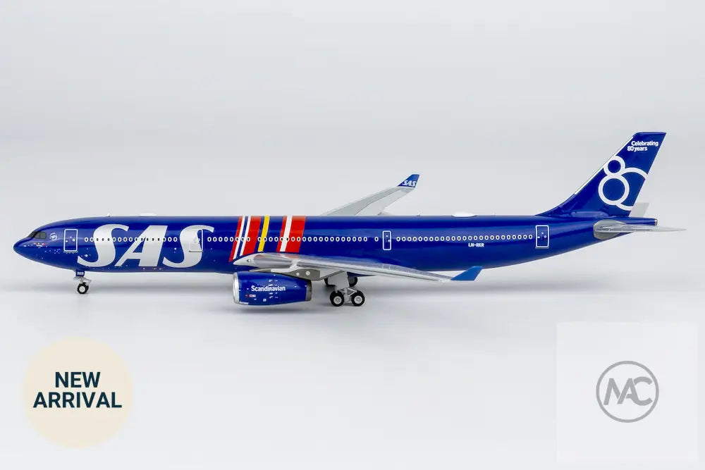 NG Models 1:400 斯堪的納維亞航空 SAS Airbus A330-300 LN-RKR（80週年紀念塗裝）