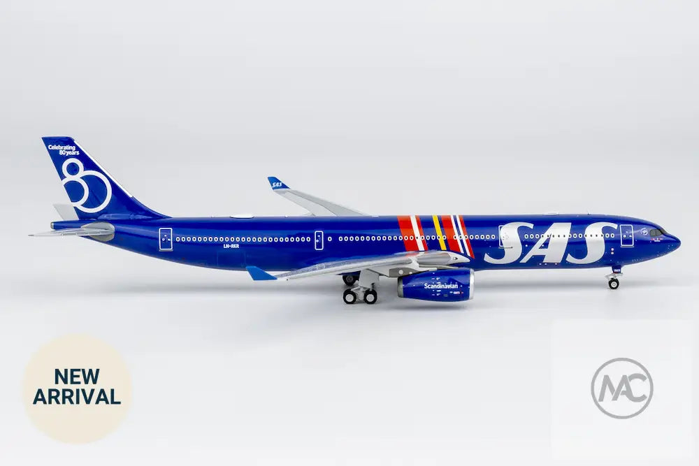 NG Models 1:400 斯堪的納維亞航空 SAS Airbus A330-300 LN-RKR（80週年紀念塗裝）