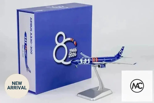 NG Models 1:400 斯堪的納維亞航空 SAS Airbus A330-300 LN-RKR（80週年紀念塗裝） - Man‘s Aviation Collectibles (HK)