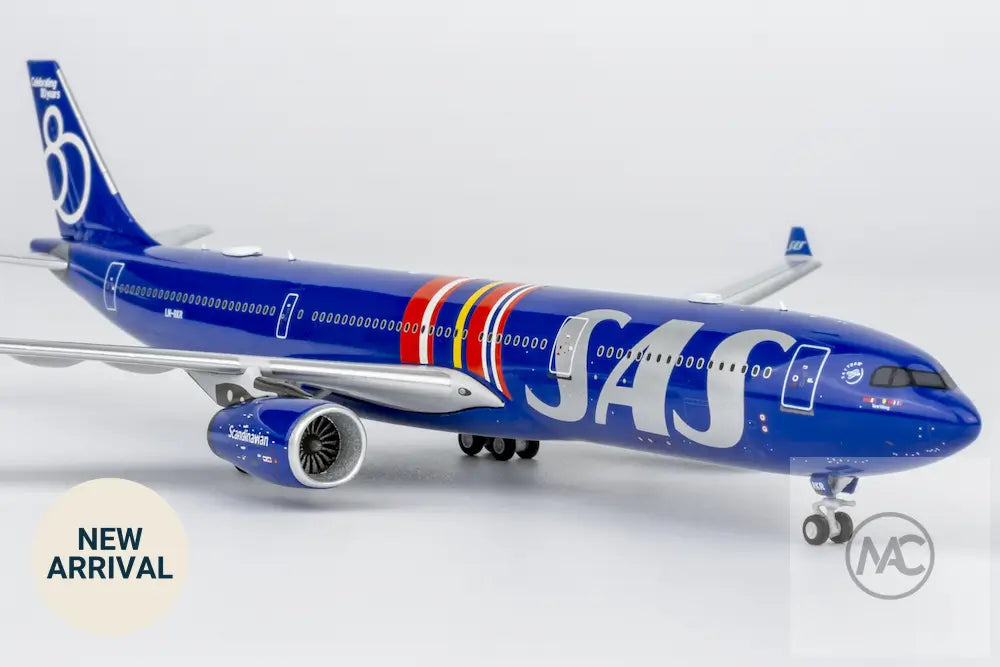 NG Models 1:400 斯堪的納維亞航空 SAS Airbus A330-300 LN-RKR（80週年紀念塗裝）