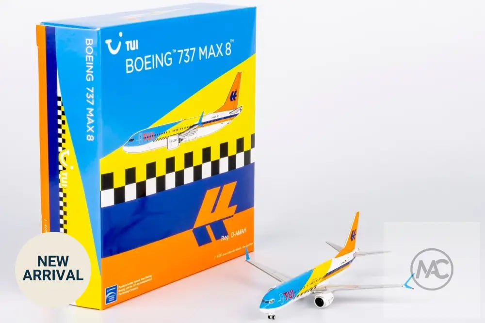 NG Models 1:400 TUI fly Boeing 737 MAX 8 D-AMAH「Fuerteventura」TUI 50 週年彩繪 | TUI 50 Years Livery