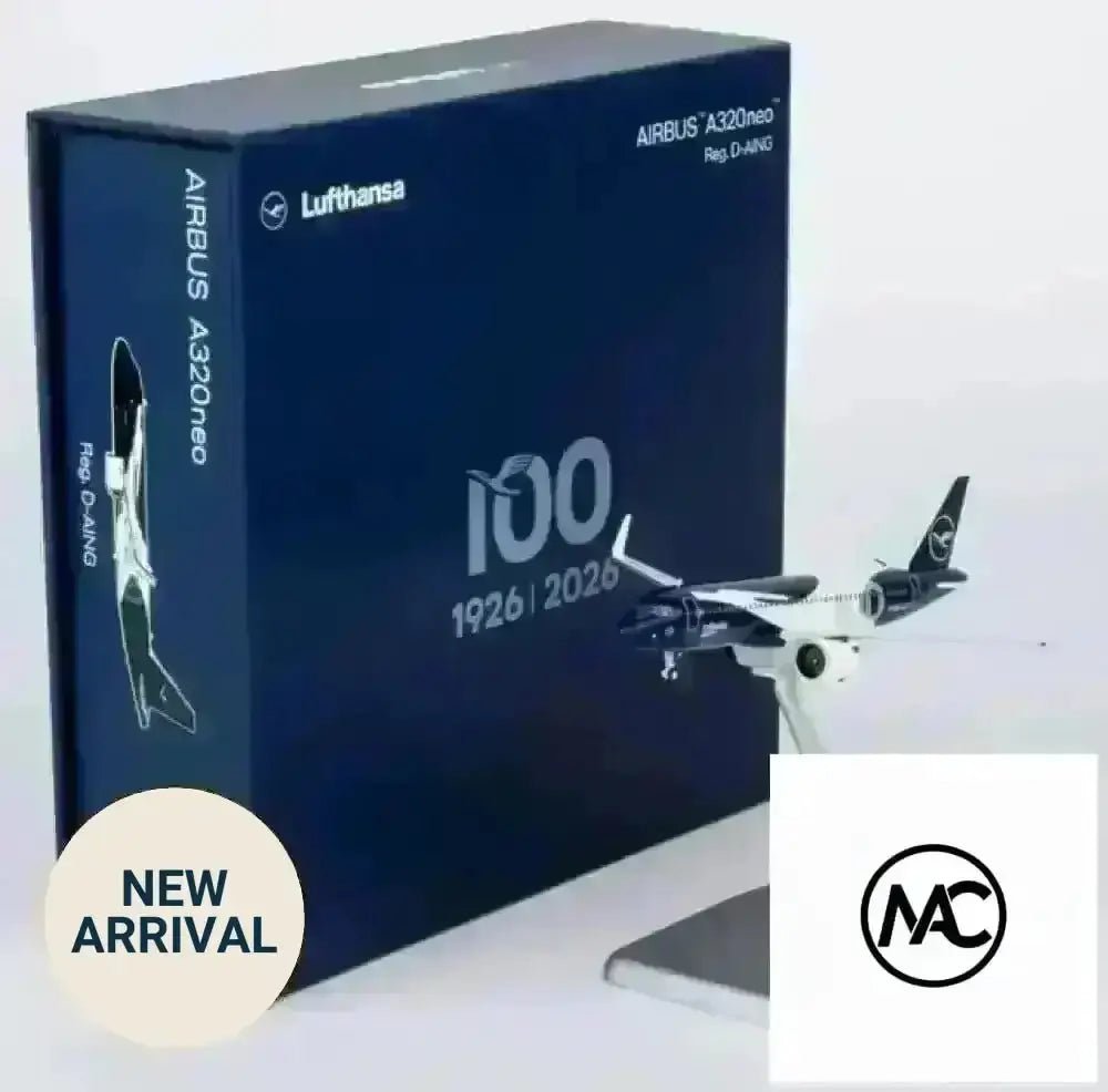 NG Models 1:400 漢莎航空 Airbus A320neo D-AING（百年紀念塗裝 · Ultimate 豪華版） - Man‘s Aviation Collectibles (HK)