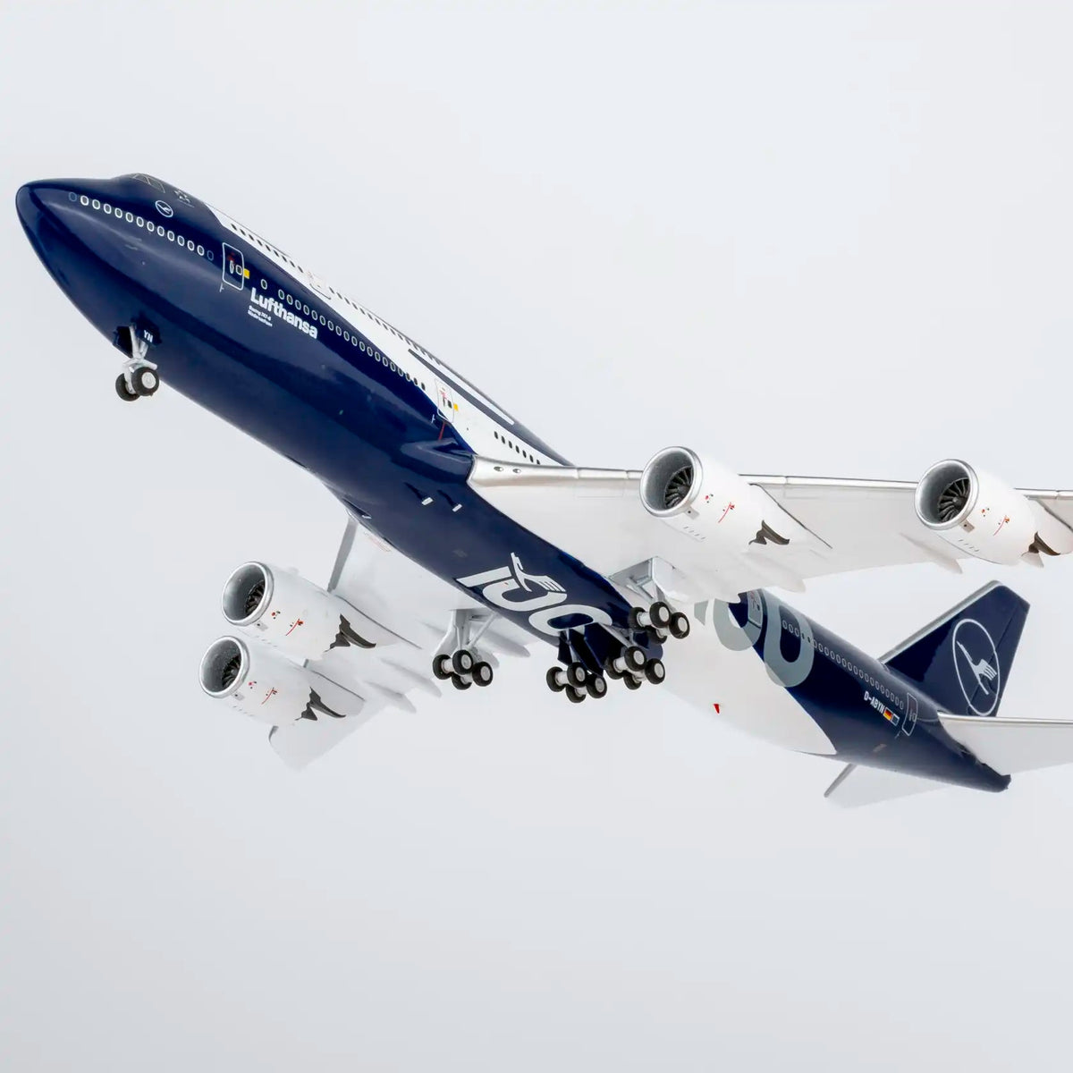NG Models 漢莎 Boeing 747-8i 百年紀念 豪華版合金模型 1:400 D-ABYN - Man‘s Aviation Collectibles (HK)