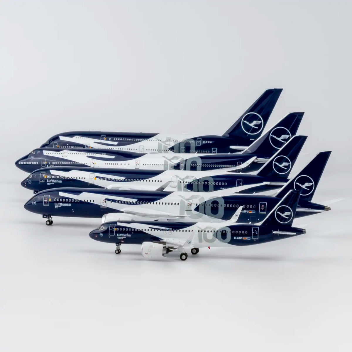NG Models 漢莎 Boeing 747-8i 百年紀念 豪華版合金模型 1:400 D-ABYN - Man‘s Aviation Collectibles (HK)