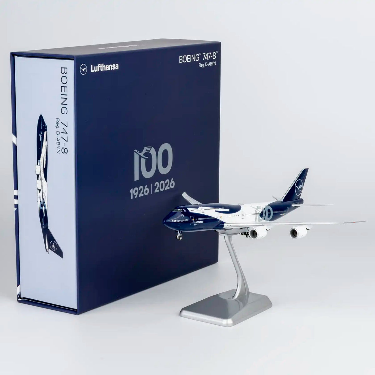 NG Models 漢莎 Boeing 747-8i 百年紀念 豪華版合金模型 1:400 D-ABYN - Man‘s Aviation Collectibles (HK)