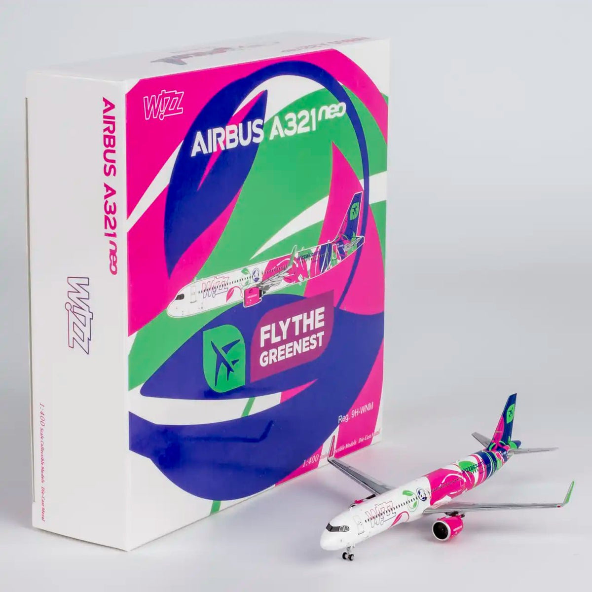 NG Models | NG13138 | 1:400 Airbus A321neo | Wizz Air Malta | 9H-WNM | Fly the Greenest - Man‘s Aviation Collectibles (HK)
