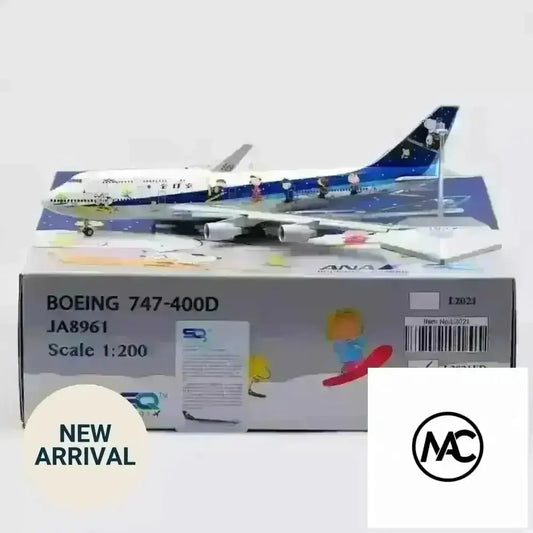 NH | 全日空 ANA Boeing 747-400D 「史努比彩繪」 JA8961 1:200 | ANA Snoopy Jet Special Livery Diecast Model - Man‘s Aviation Collectibles (HK)