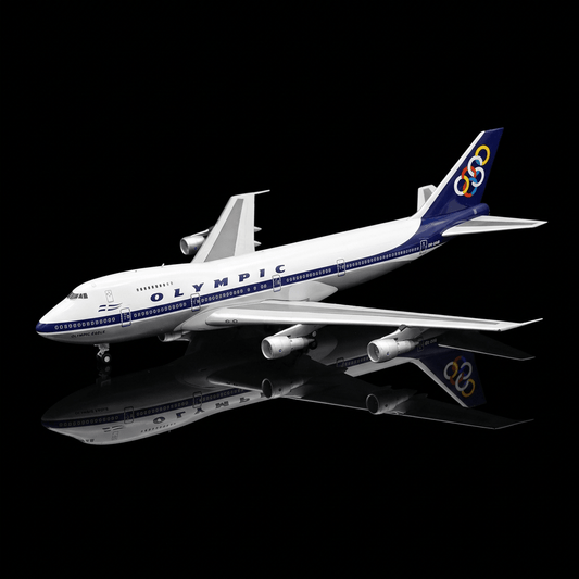 Olympic Airways Boeing 747-284B SX-OAA “Olympic Flame” 1:200 Die-cast Model | 奧林匹克航空波音747-284B模型 - Man‘s Aviation Collectibles (HK)