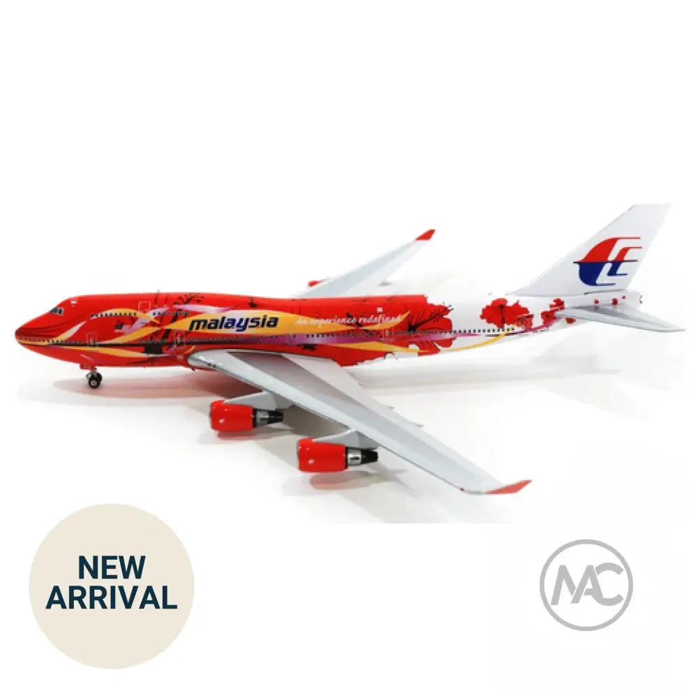 Phoenix 1:400 馬來西亞航空 Boeing 747-400 木槿花彩繪 9M-MPD (PH04403) | Malaysia Airlines Hibiscus Livery