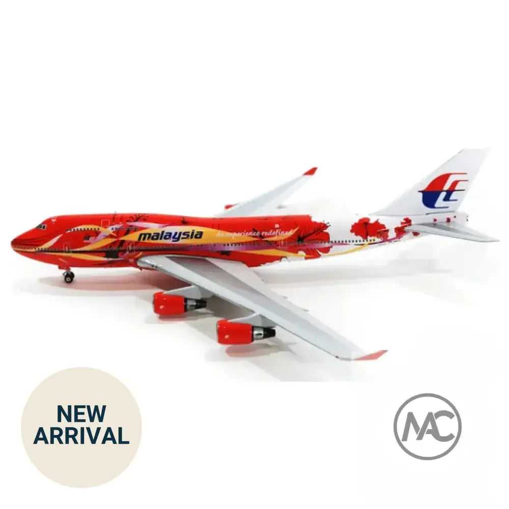 Phoenix 1:400 馬來西亞航空 Boeing 747-400 木槿花彩繪 9M-MPD (PH04403) | Malaysia Airlines Hibiscus Livery - Man‘s Aviation Collectibles (HK)