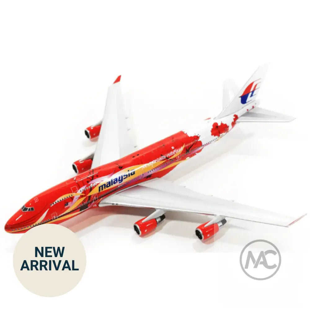 Phoenix 1:400 馬來西亞航空 Boeing 747-400 木槿花彩繪 9M-MPD (PH04403) | Malaysia Airlines Hibiscus Livery