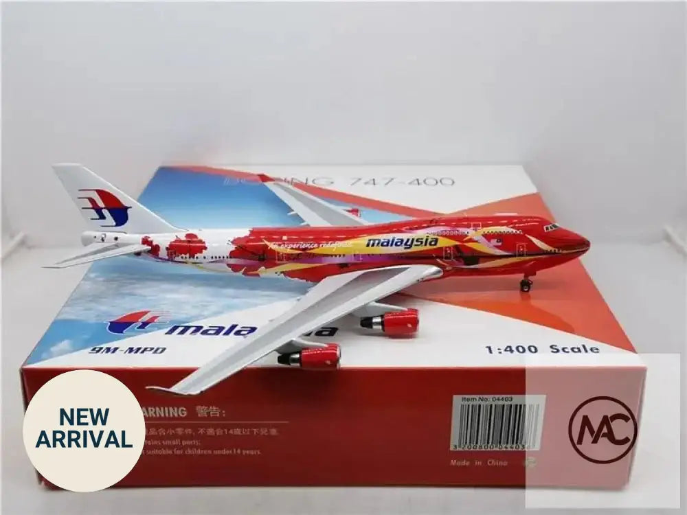 Phoenix 1:400 馬來西亞航空 Boeing 747-400 木槿花彩繪 9M-MPD (PH04403) | Malaysia Airlines Hibiscus Livery - Man‘s Aviation Collectibles (HK)